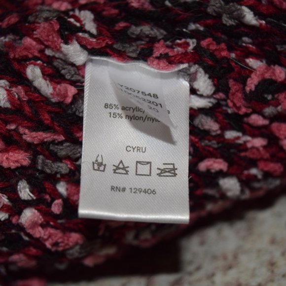 3 for 30 ~ Venus Mauve Melange Fringe-Hem Open Cardigan S - Picture 7 of 8